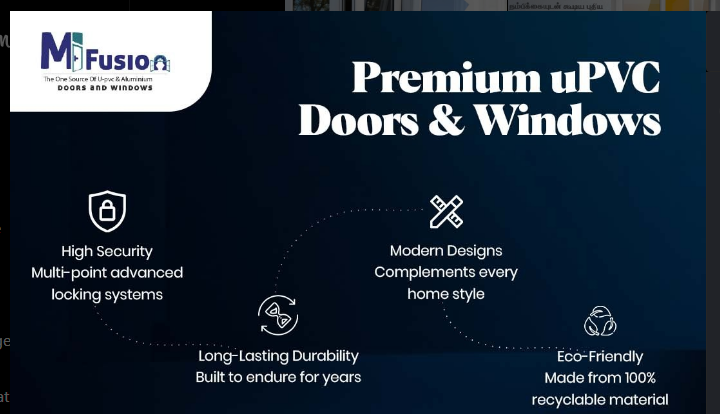 The best custom uPVC doors Coimbatore